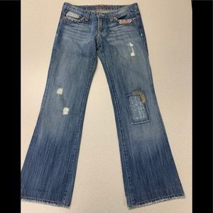 Plastics By Sly distressed jeans boot cut size 5